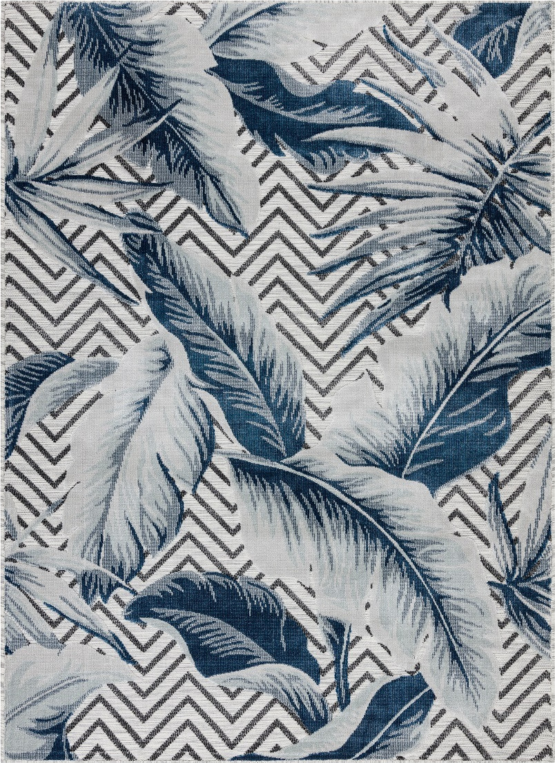 Dywany Łuszczów Kusový koberec Botanic 65242 Feathers grey – na ven i na doma Rozměry koberců: 78x150