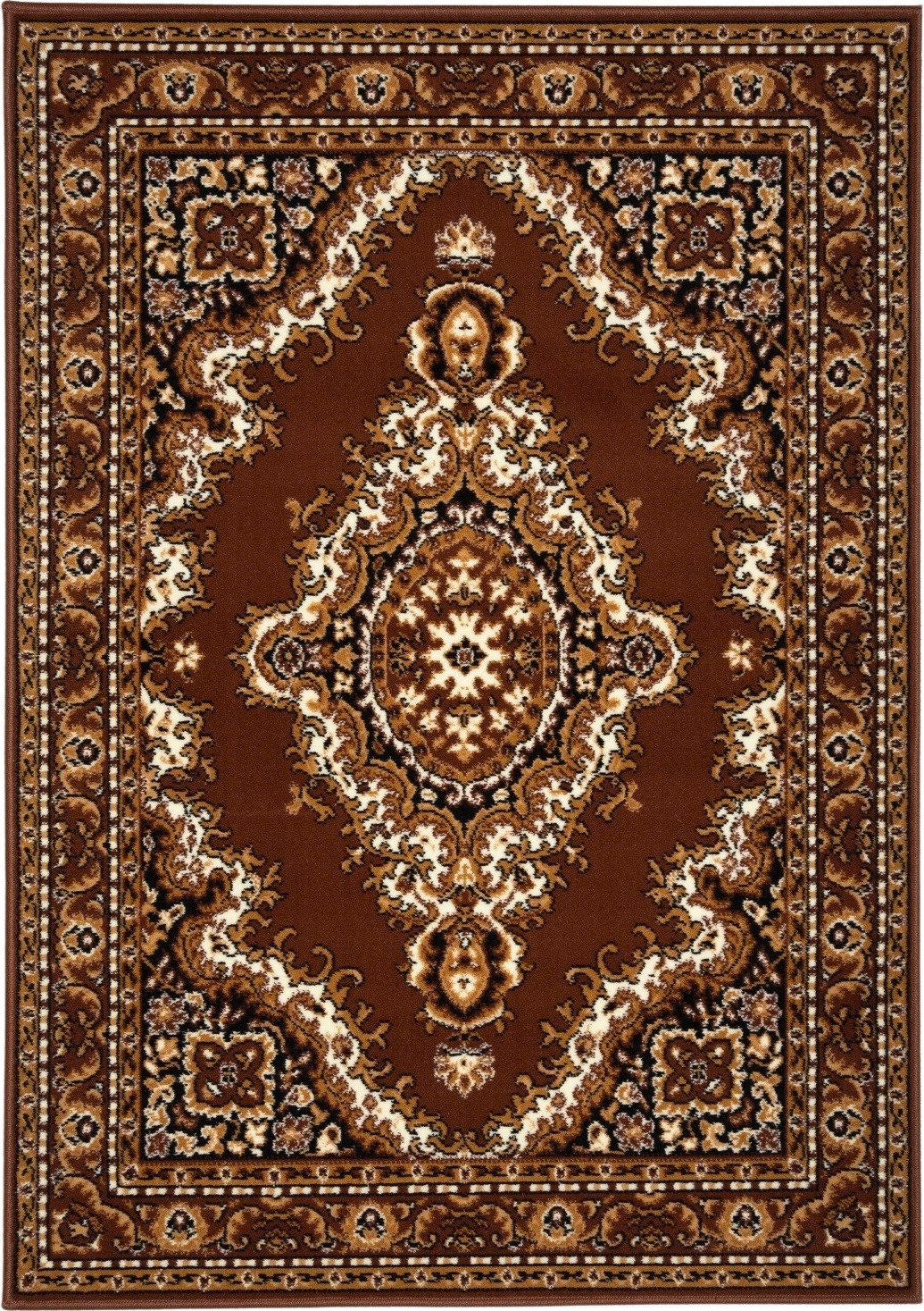 Alfa Carpets Kusový koberec TEHERAN T-102 brown Rozměry koberců: 120x170