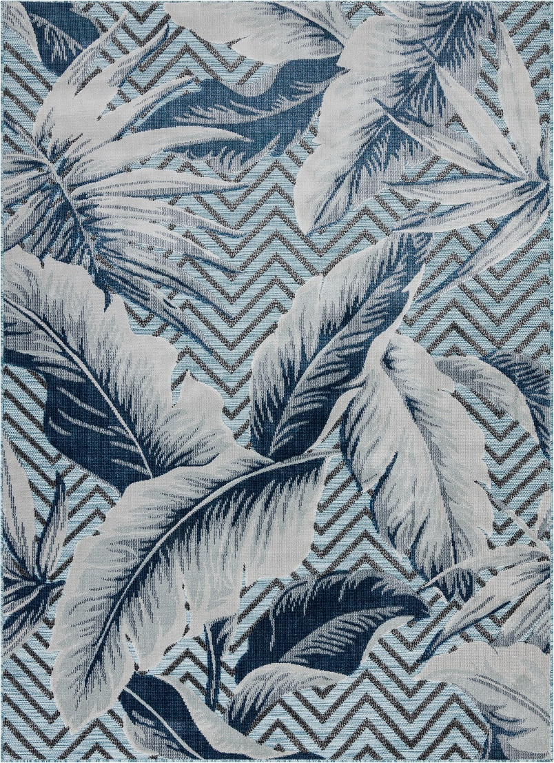 Dywany Łuszczów Kusový koberec Botanic 65242 Feathers aqua – na ven i na doma Rozměry koberců: 78x150