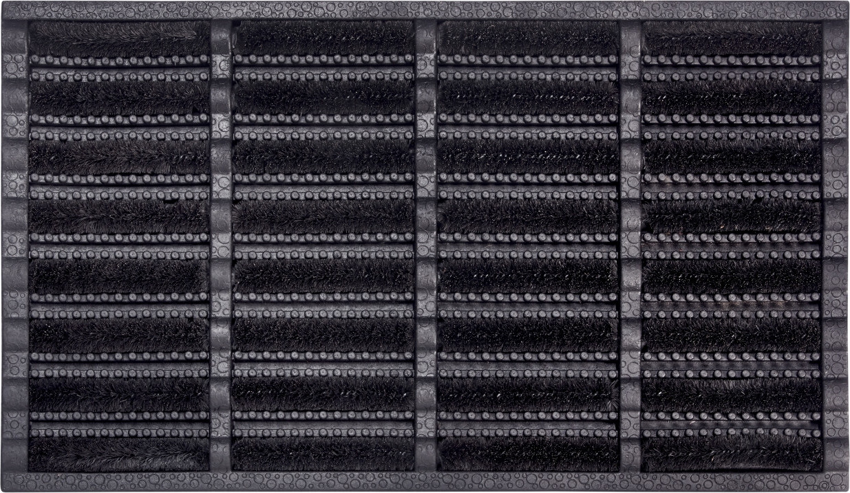 Hanse Home Collection koberce Rohožka Mix Mats Brushes 105648 Black Rozměry koberců: 45x75