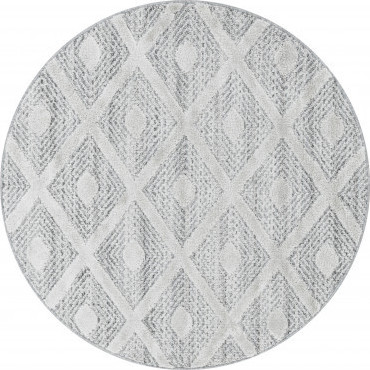 Ayyildiz koberce Kusový koberec Pisa 4707 Grey kruh Rozměry koberců: 80x80 (průměr) kruh