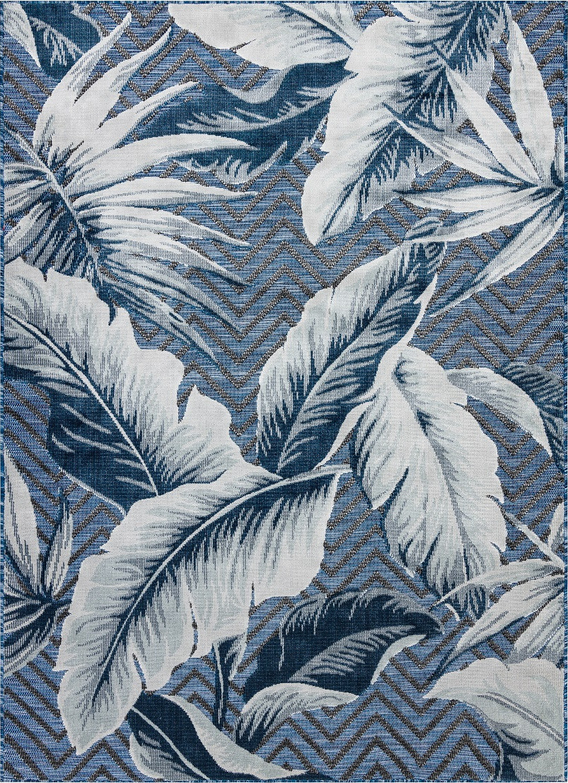 Dywany Łuszczów Kusový koberec Botanic 65242 Feathers navy – na ven i na doma Rozměry koberců: 78x150