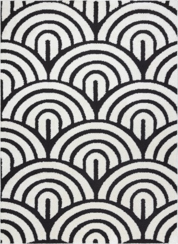 Dywany Łuszczów Kusový koberec Mode 8629 cream/black Rozměry koberců: 80x150
