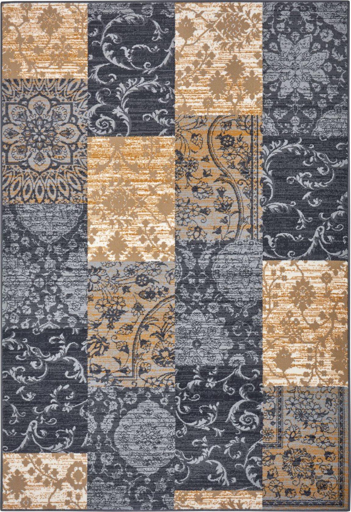 Hanse Home Collection koberce Kusový koberec Gloria 105522 Grey Mustard Rozměry koberců: 80x150