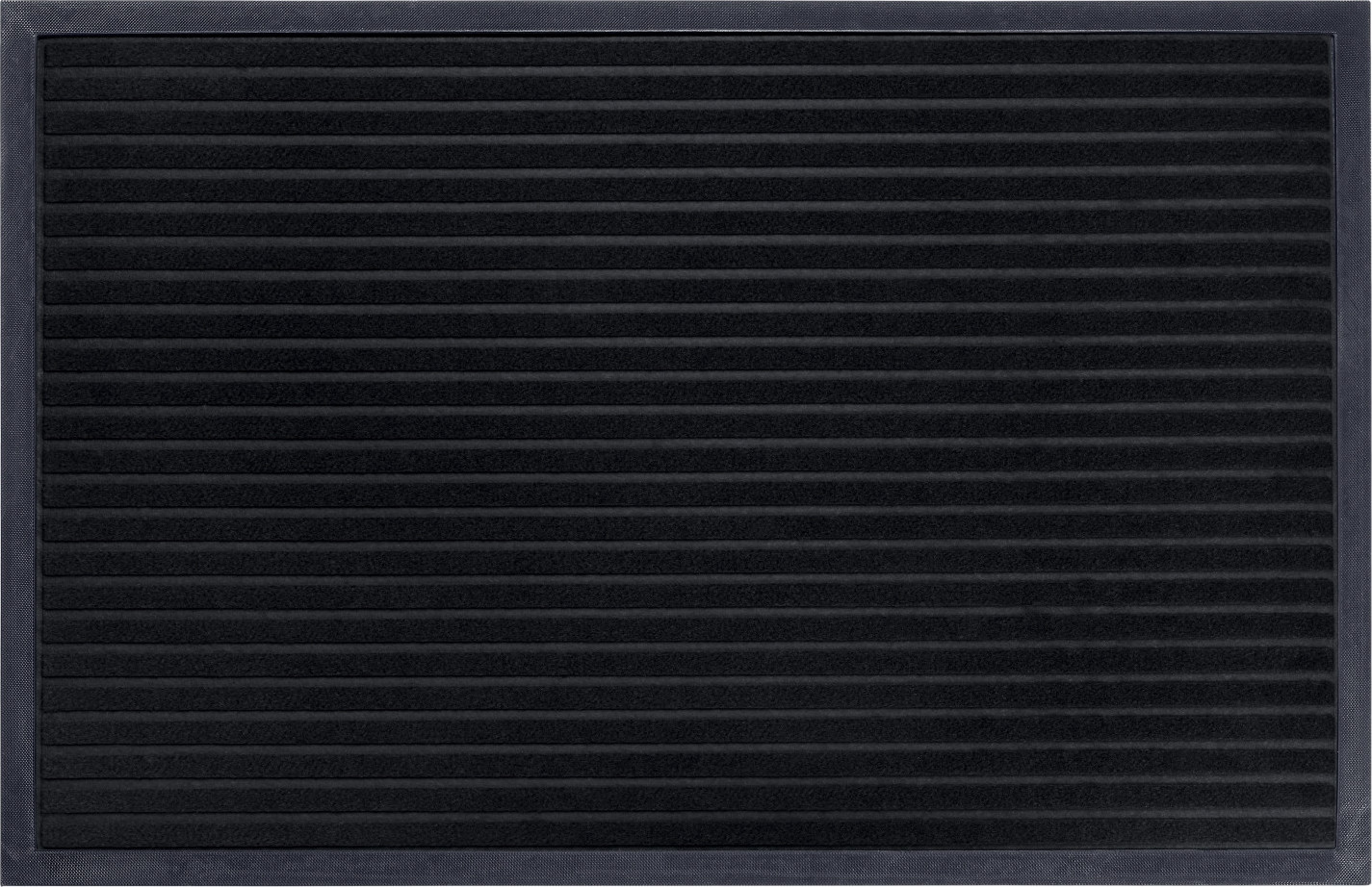 Hanse Home Collection koberce Rohožka Mix Mats Striped 105651 Black Rozměry koberců: 60x90