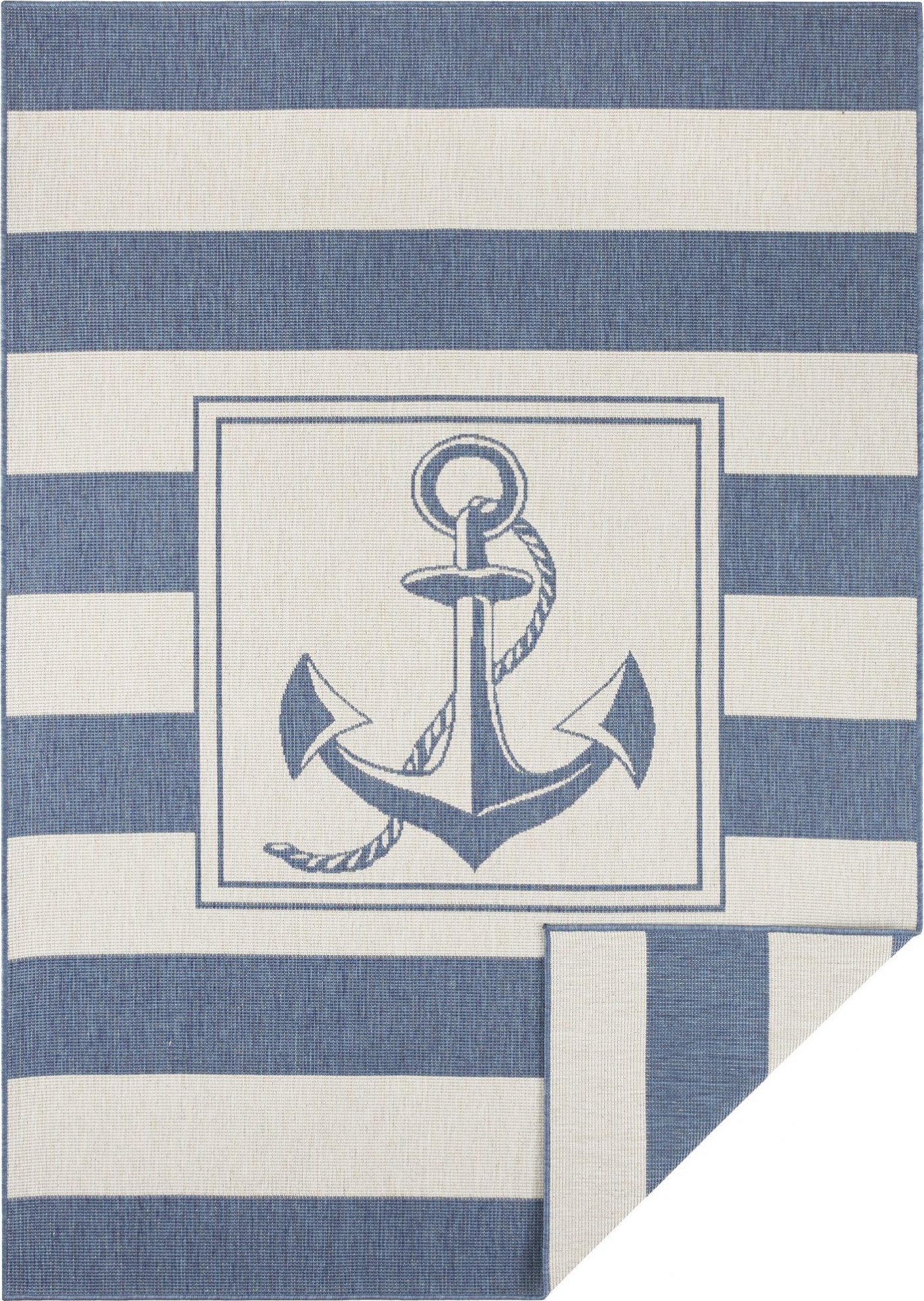 NORTHRUGS - Hanse Home koberce Kusový koberec Twin Supreme 104143 Blue/Cream – na ven i na doma Rozměry koberců: 120x170