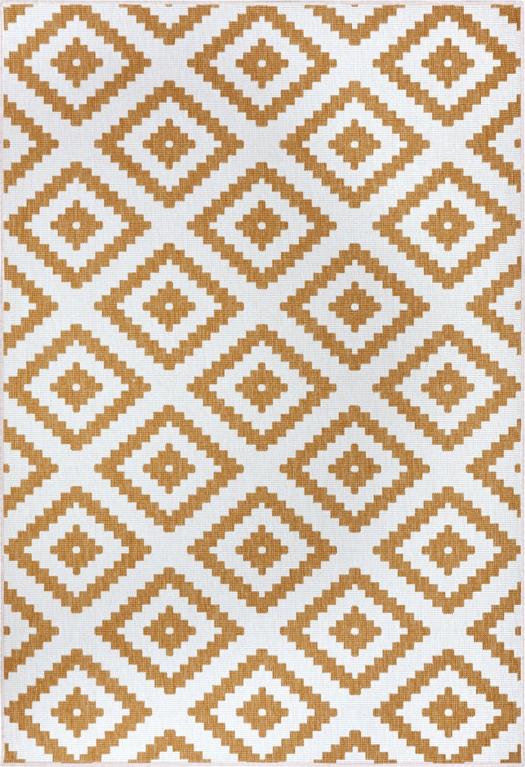 NORTHRUGS - Hanse Home koberce Kusový koberec Twin-Wendeteppiche 105794 Ochre – na ven i na doma Rozměry koberců: 80x150