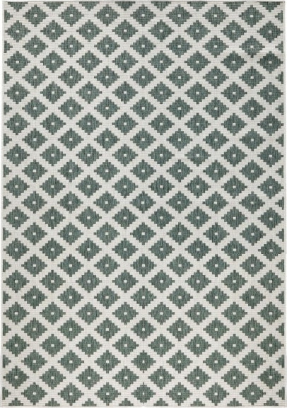 NORTHRUGS - Hanse Home koberce Kusový koberec Twin-Wendeteppiche 103125 grün creme – na ven i na doma Rozměry koberců: 120x170