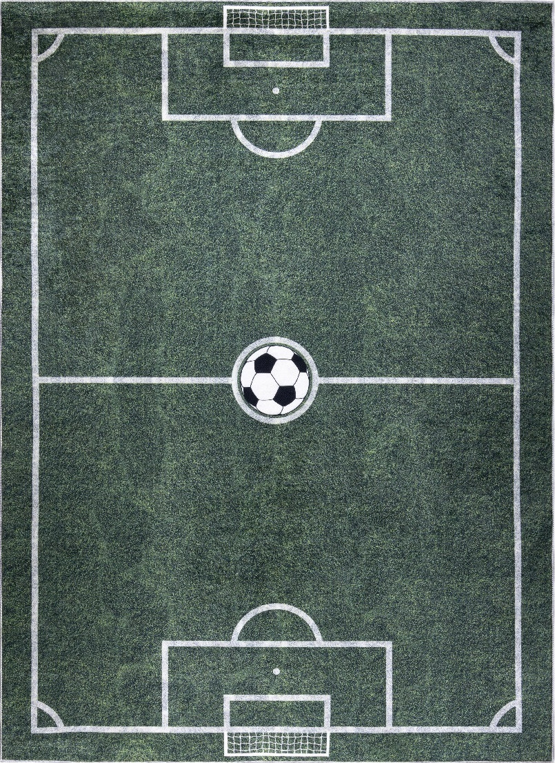 Dywany Łuszczów Dětský kusový koberec Bambino 2138 Football green Rozměry koberců: 80x150