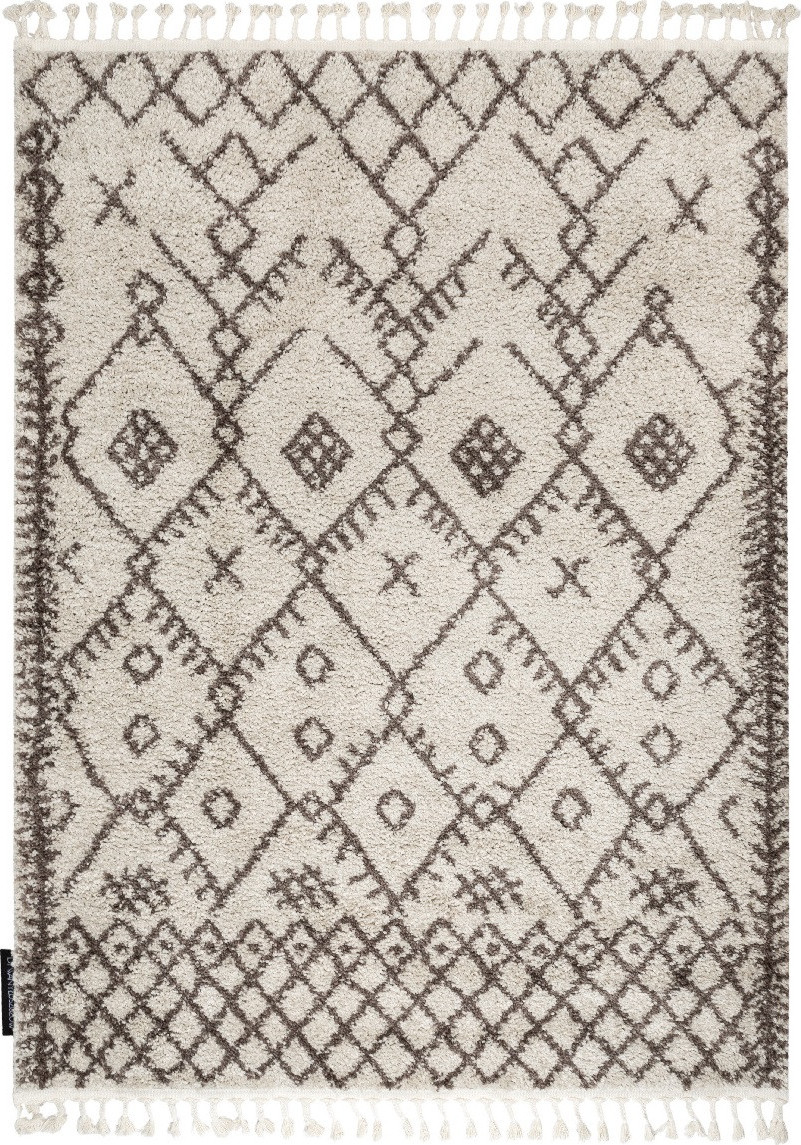 Dywany Łuszczów Kusový koberec Berber Tanger B5940 cream and brown Rozměry koberců: 80x150