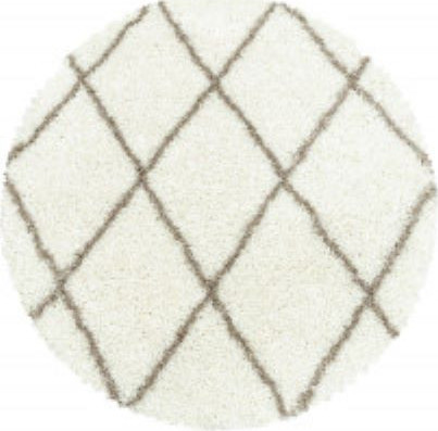 Ayyildiz koberce Kusový koberec Alvor Shaggy 3401 cream kruh Rozměry koberců: 160x160 (průměr) kruh