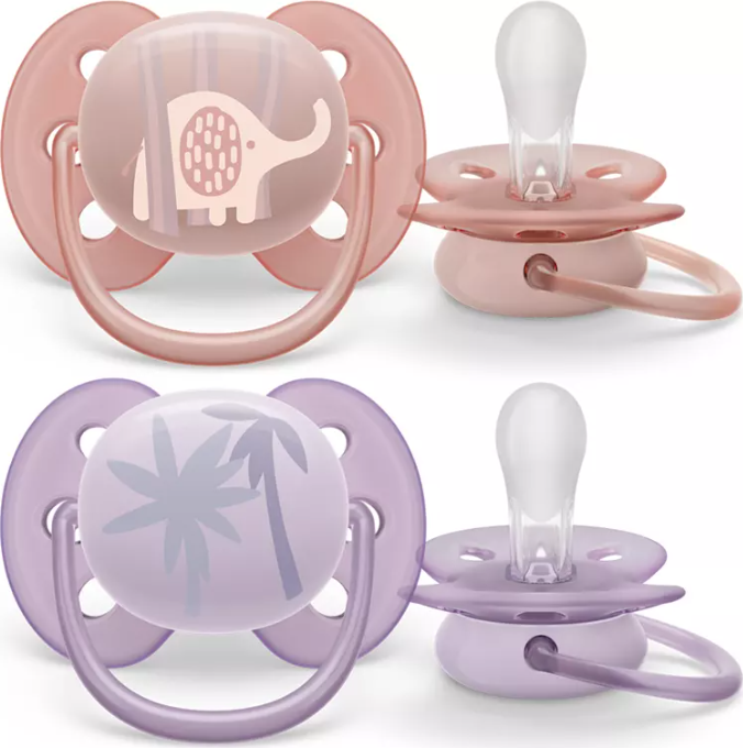 Philips Avent ultra soft Dudlík pro novorozence 0-6m slon/palma