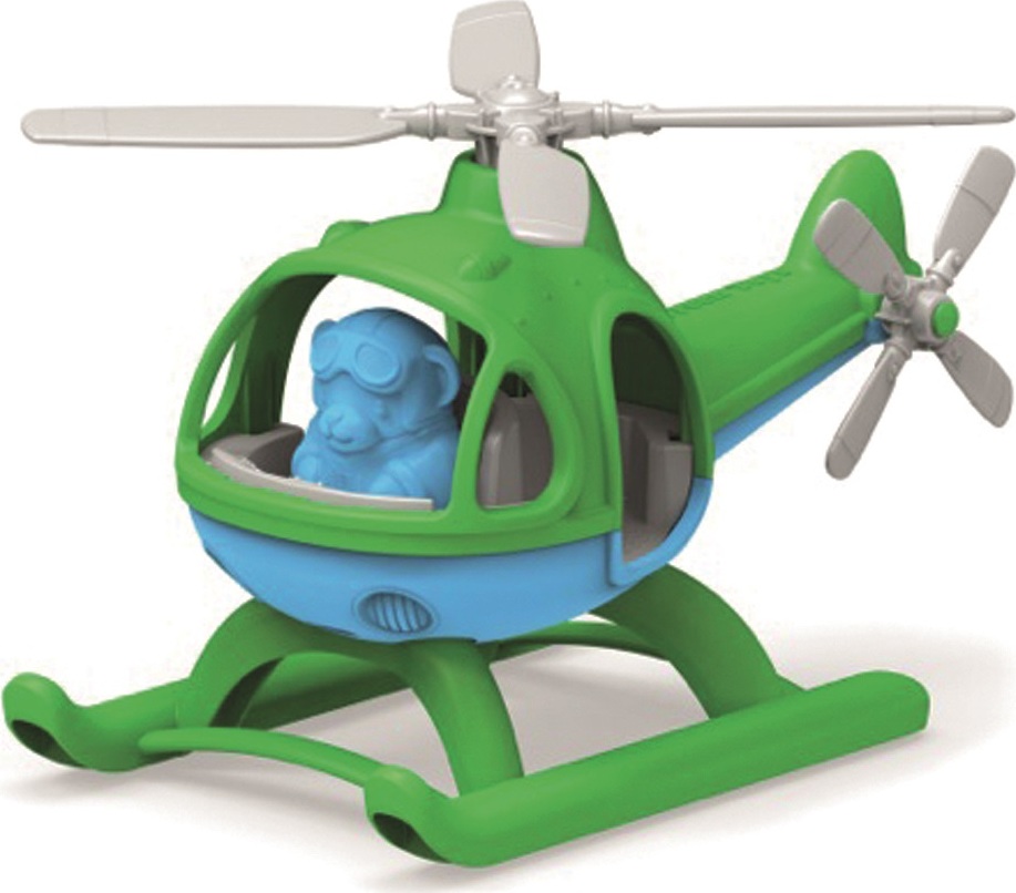 Green Toys Vrtulník zelený