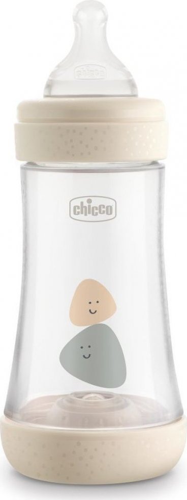 Chicco Láhev kojenecká Perfect 2m+, 240 ml Neutral