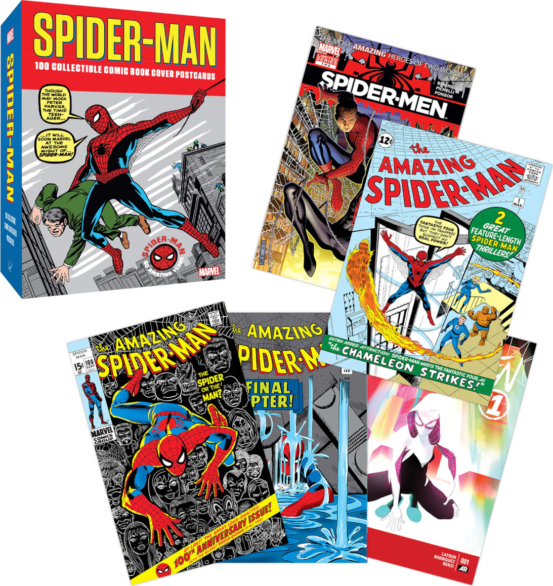 Chronicle Books Spider-Man 100 ks pohlednic