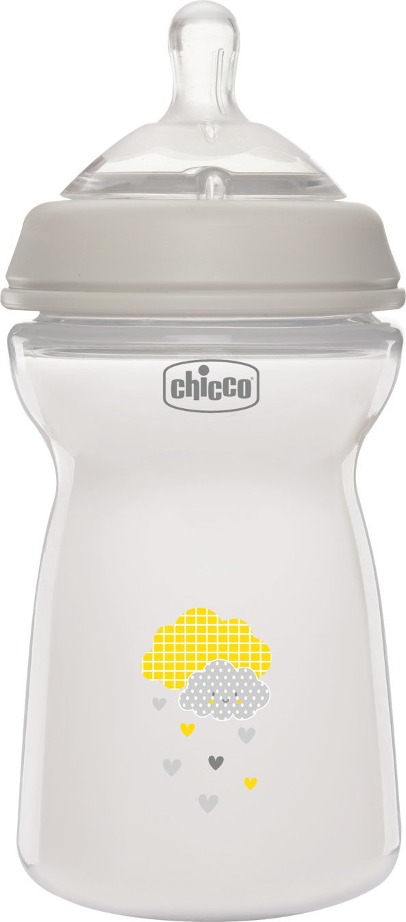 CHICCO Láhev kojenecká Natural Feeling 330 ml 6m+ neutral