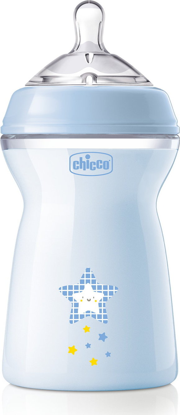 CHICCO Láhev kojenecká Natural Feeling 330 ml 6m+ chlapec