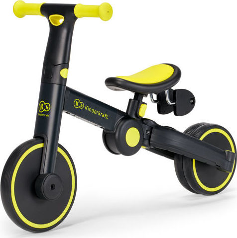 KINDERKRAFT 4TRIKE dětská skládací tříkolka 2v1 Black Volt