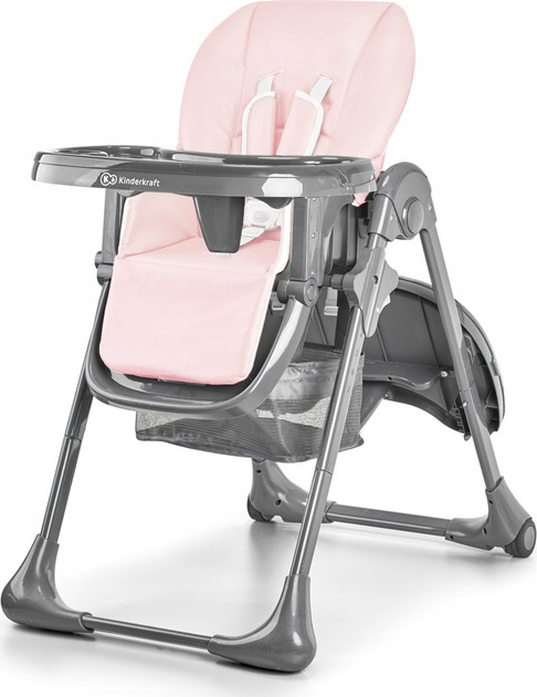 Dětská jídelní polohovací židlička KINDERKRAFT TASTEE Rose