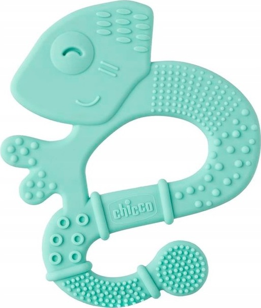 CHICCO Kousátko silikonové Super Soft Chameleon 2m+ modrý