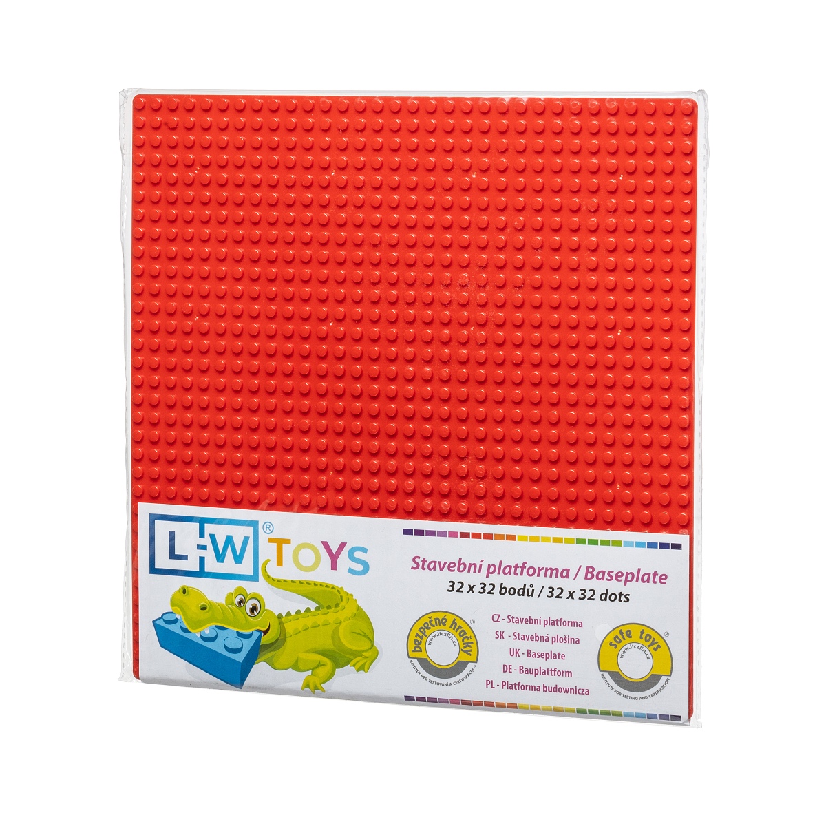 L-W Toys Základová deska 32x32 červená