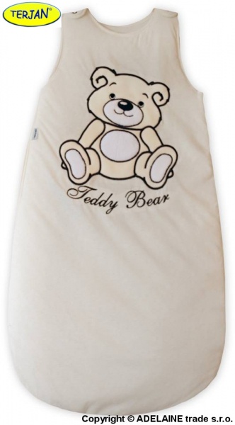 Baby Nellys Spací vak Teddy Bear Baby Nellys - smetanový, ecru vel. 2