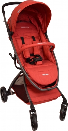 Coto Baby Kočárek Verona 2020 Comfort Line - Red Linen