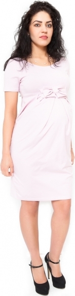 Be MaaMaa Těhotenské šaty Vivian - světle růžová, vel. XL XL (42)