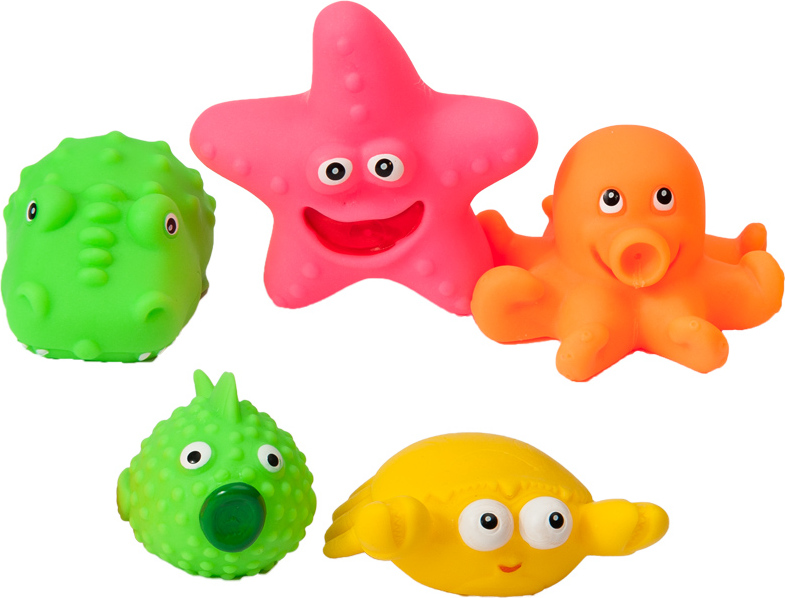 Hencz Toys Hencz Toys Gumové mořské zvířátka do vody - 5ks v balení