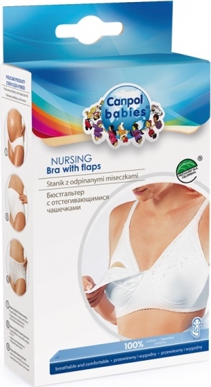 Canpol Babies Canpol babies Kojící podprsenka 85 C- bílá