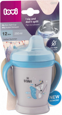 LOVI nevylévací hrníček Indian Summer modrá 250 ml