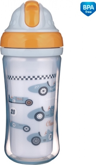 Canpol Babies Canpol babies Sportovní láhev se slámkou Racing - sv. modrá, 260 ml