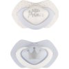 Canpol Babies Canpol Babies 2 ks symetrických silikonových dudlíků, 0-6m, Little prince, modré