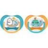 AVENT AVENT Dudlík Ultra Air Animals, 6-18m - Tučňák/Želva, modrý, oranžový