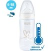 Kojenecká láhev NUK FC+Temperature Control 300 ml BOX-Flow Control savička beige