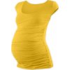 JOŽÁNEK Těhotenské triko mini rukáv JOHANKA - žlutooranžová L/XL