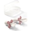 BabyOno BabyOno Ergonomická sada detských príborov - biela, ružová