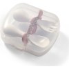 BabyOno BabyOno Ergonomická sada detských príborov - biela, ružová