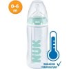 NUK FC Antikoliková dojčenská fľaša s reguláciou teploty 300 ml UNI