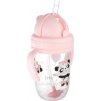 Canpol babies Nedávkovací pohár so slamkou a závažím Exotic Panda - ružový, 270 ml