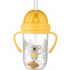 Canpol babies Nevylévací hrníček se slámkou a závažím Exotic Koala - žlutý, 270 ml