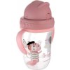 Canpol babies Nevylévací hrníček se slámkou a závažím Bonjour Paris - růžový, 270 ml