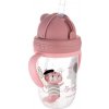 Canpol babies Nevylévací hrníček se slámkou a závažím Bonjour Paris - růžový, 270 ml