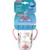 Canpol babies Nedávkovací pohár so slamkou a závažím Bonjour Paris - ružový, 270 ml