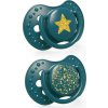 Lovi Silikonové dynamické dudlíky 3-6m, Stardust - zelené