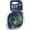 Lovi Silikonové dynamické dudlíky 3-6m, Stardust - zelené