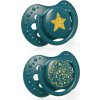 LOVI 22/892 Dynamický silikonový dudlík 0-3 m 2 ks Stardust zelený