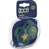 LOVI 22/895 Dynamický silikónový cumlík 18+m 2 ks Stardust Green