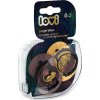 LOVI 22/901 Dynamický silikonový dudlík 0-3m 2ks Jungle Vibes Girl