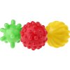 TULLO Edukačné farebné loptičky 3ks v balení - zelené/červené/žlté